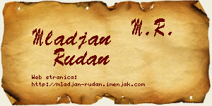 Mlađan Rudan vizit kartica